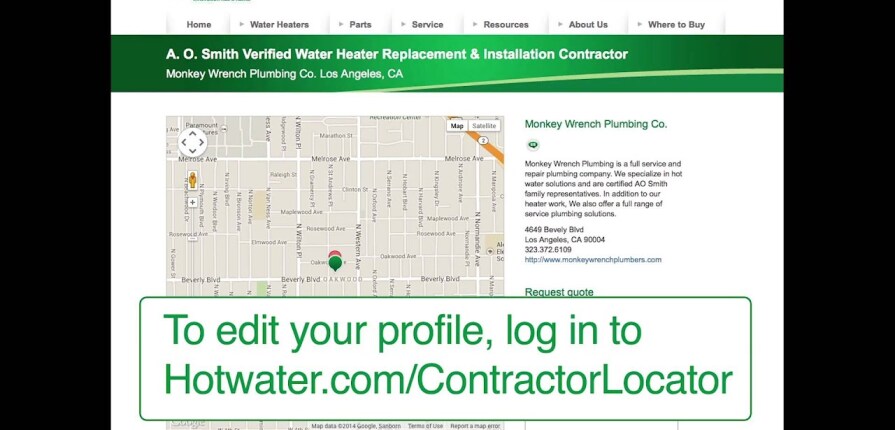 A. O. Smith Contractor Locator